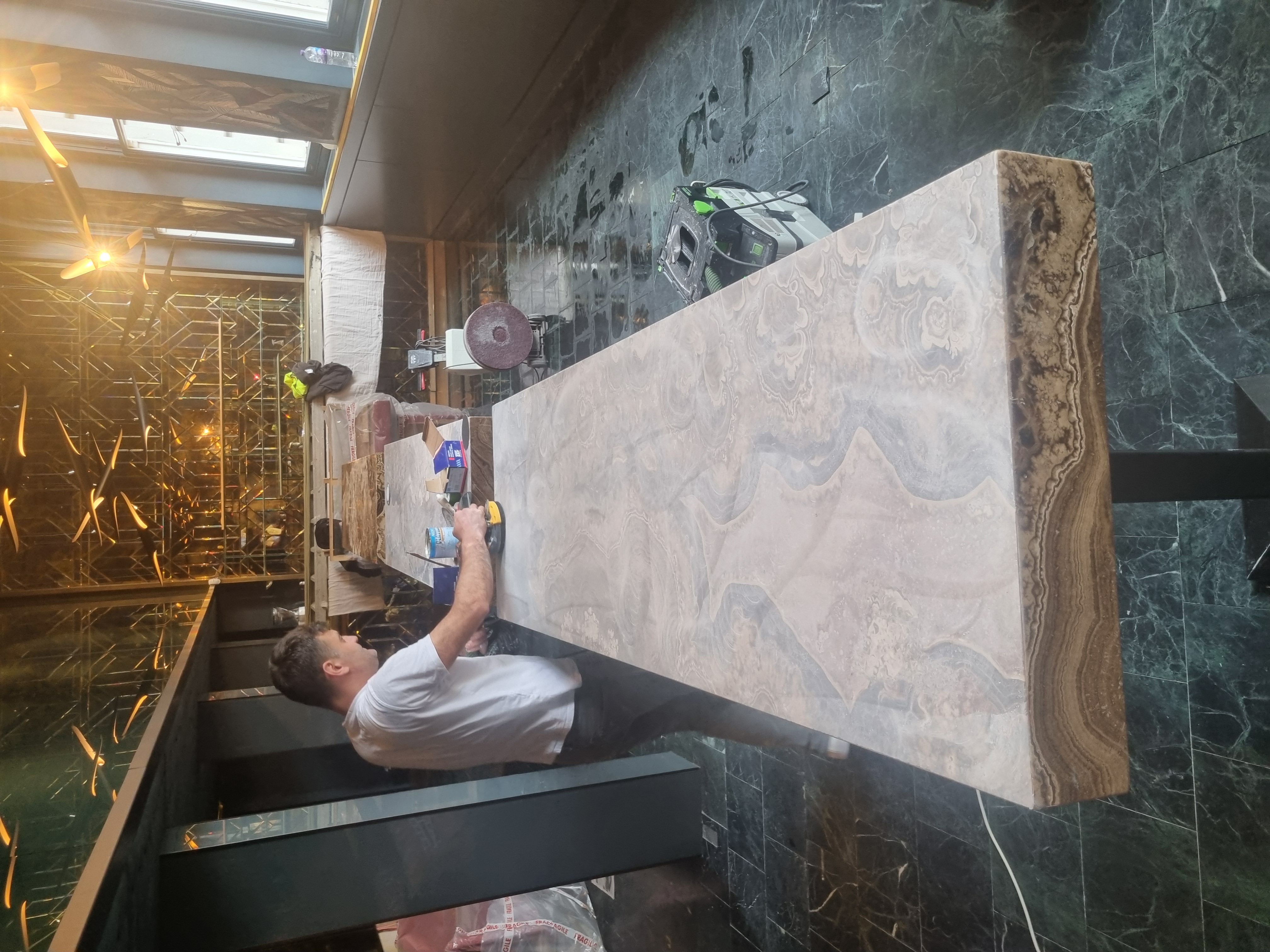 Restored stone surface, completed March 2025