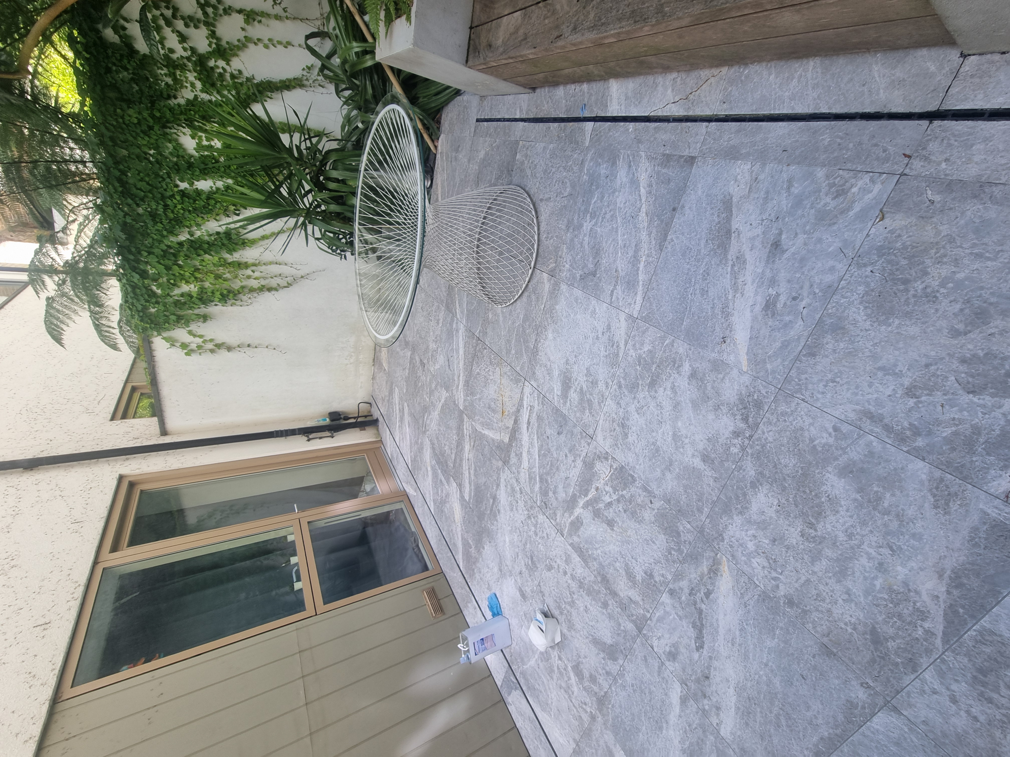 Restored stone surface, completed August 2025